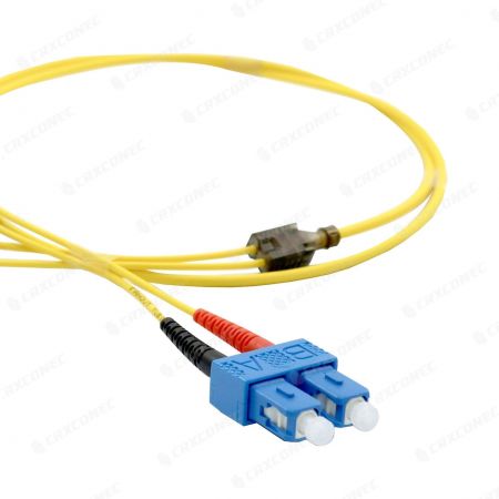 Cordón de parche dúplex SC a SC con seguimiento LED - Cordón de parche de fibra dúplex
